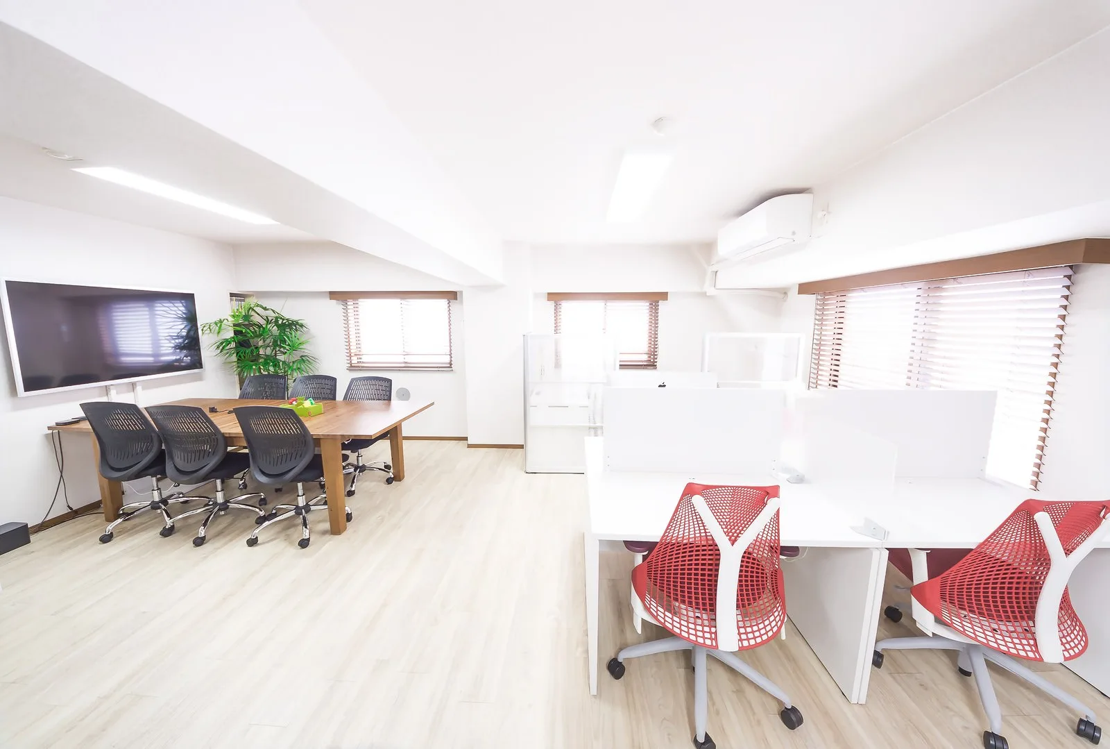 株式会社Freeの明るいオフィス